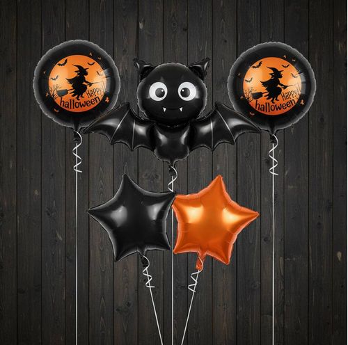 Globos Halloween Diseños Varios 5Pz