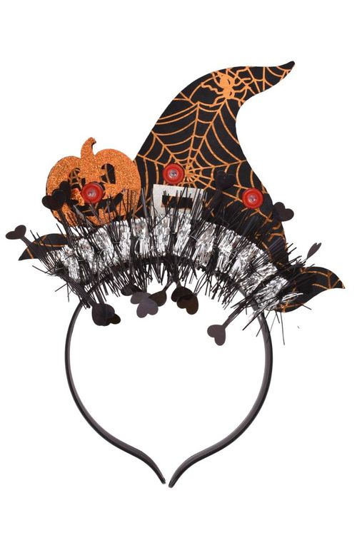 Vincha Hallowen Sombrero c/Luz