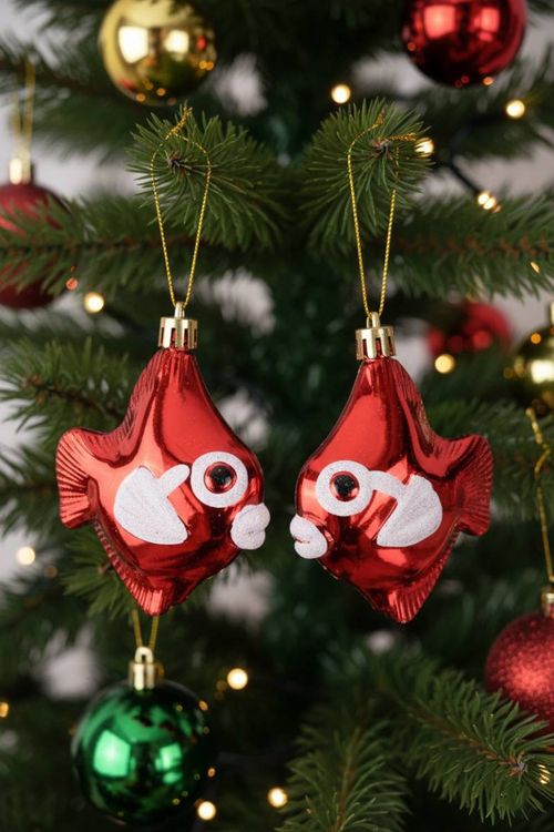 Adorno Navideño Pez 2Pz