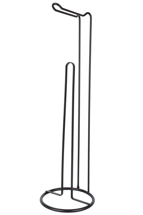 Porta Papel Higenico de Pie Negro