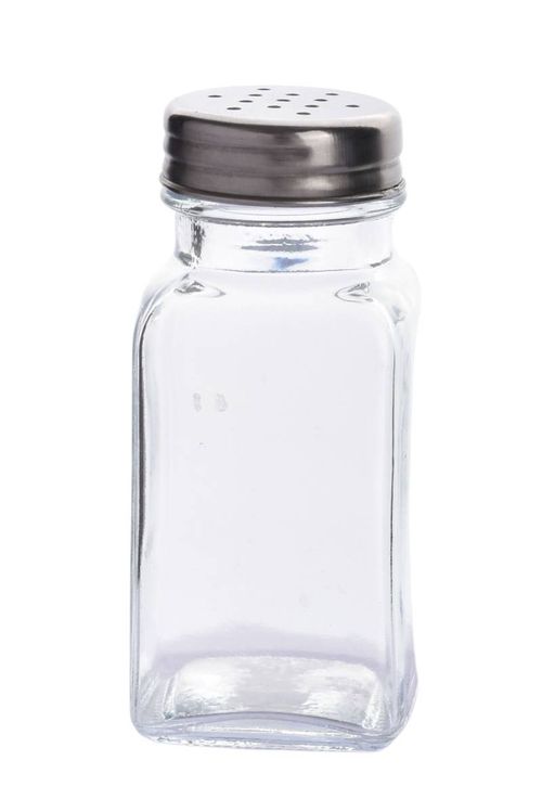 Salero de Vidrio Tapa Acero