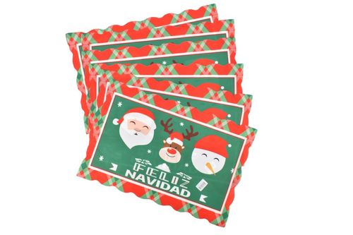 Individuales de Tela Navideños 44x33cm 6Un