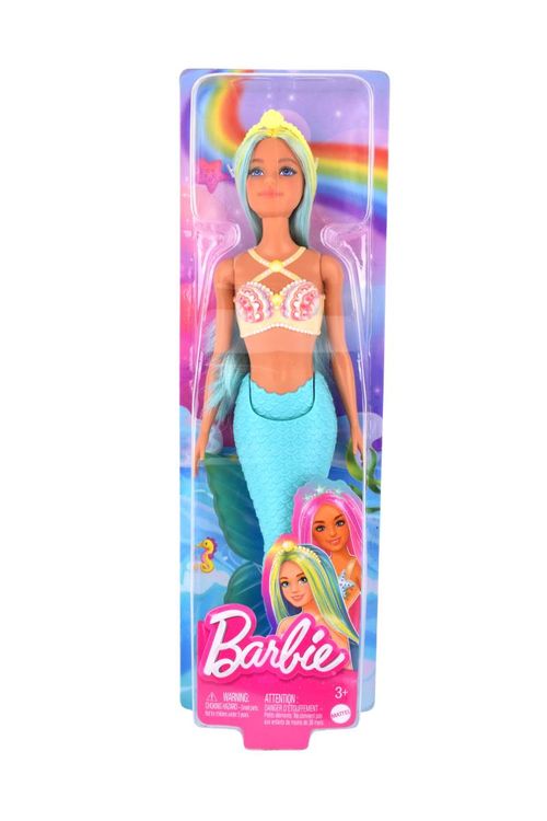 Muñeca Barbie Sirena Cabello Multicolor