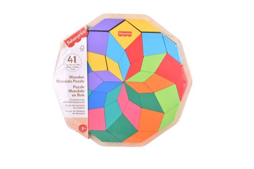 Rompecabezas Fisher Price Mandala de Madera Geometrico 41Pz