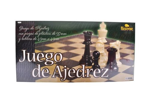 Ajedrez Bisonte Tablero Plastico 49PZ