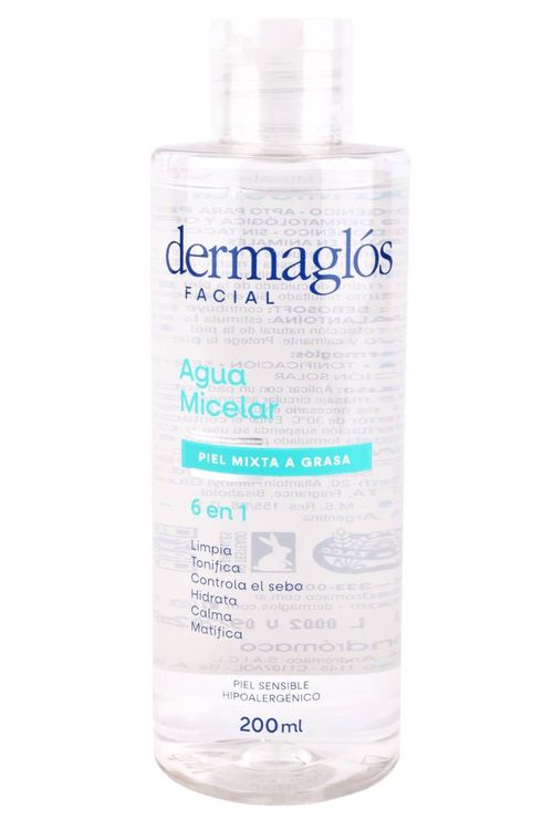 Agua Micelar Dermaglós Piel Mixta a Grasa 200ML