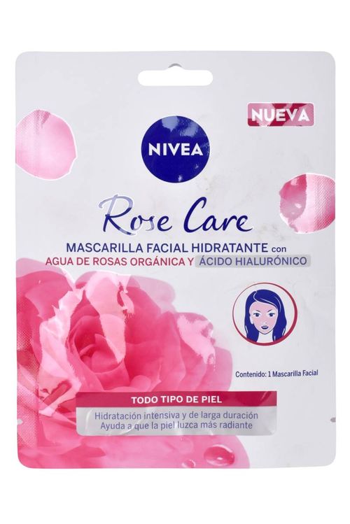 Máscara Facial Nivea Agua de Rosas