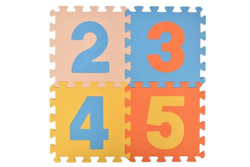 Pisos de Goma Eva Letras y Números Babygus 9Pz
