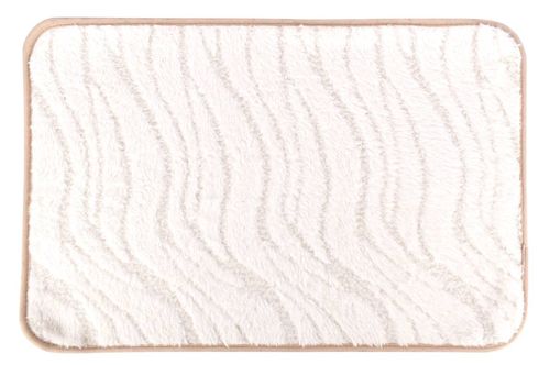Alfombra de Baño 40x60CM Ondas Blanca