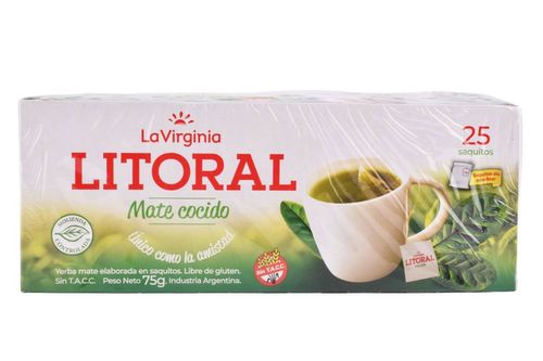 Mate Cocido Litoral 25 Saquitos