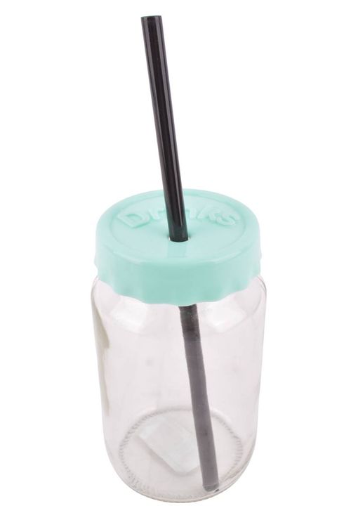 Frasco con Tapa y Sorbete 360ML