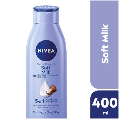 Crema Corporal Nivea Soft Milk 5EN1 400ML