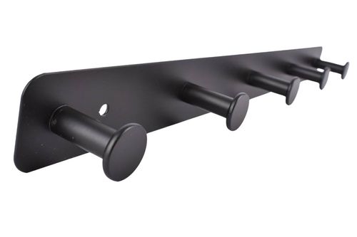 Perchero Puerta/Pared 42x4x4cm Negro