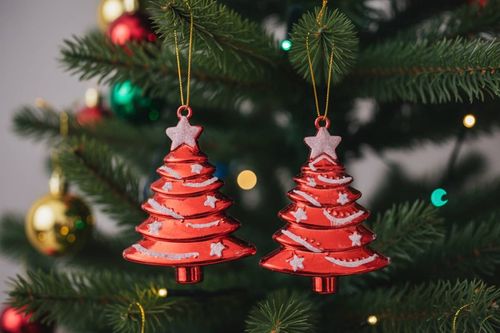 Adorno Navideño Pinos 2Pz