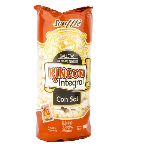 Discos de Arroz Rincon Integral con Sal 100G