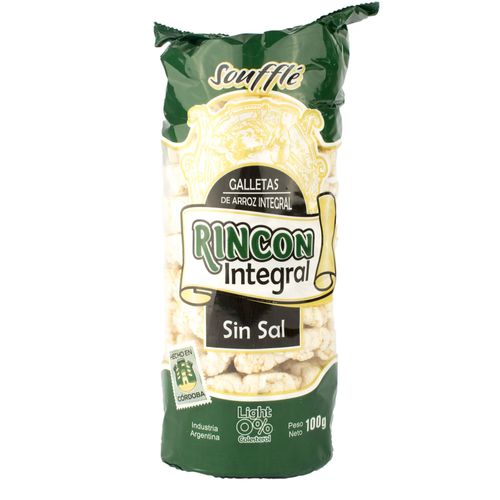 Discos de Arroz Rincon Integral Sin Sal 100G