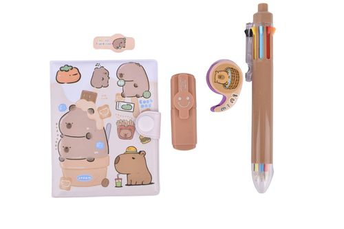 Set Libreta+Boligrafo+Resa+Cintero