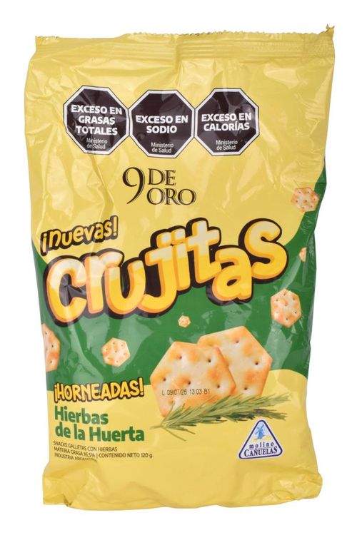 Galletas 9 de Oro Crujitas Hierbas Huerta 120G