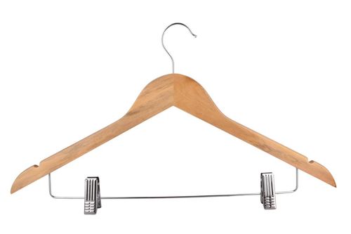 Perchas de Madera con Broches 3Pz