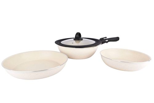 Batería de Cocina Sartenes 5 en 1 Antiadherente