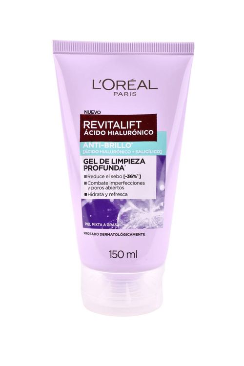 Gel Facial L'oréal Limpieza RVT 0il Control