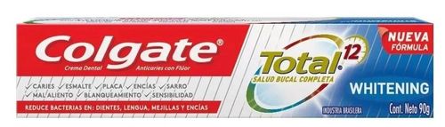 Crema Dental Colgate Total 12 Whitening 90G