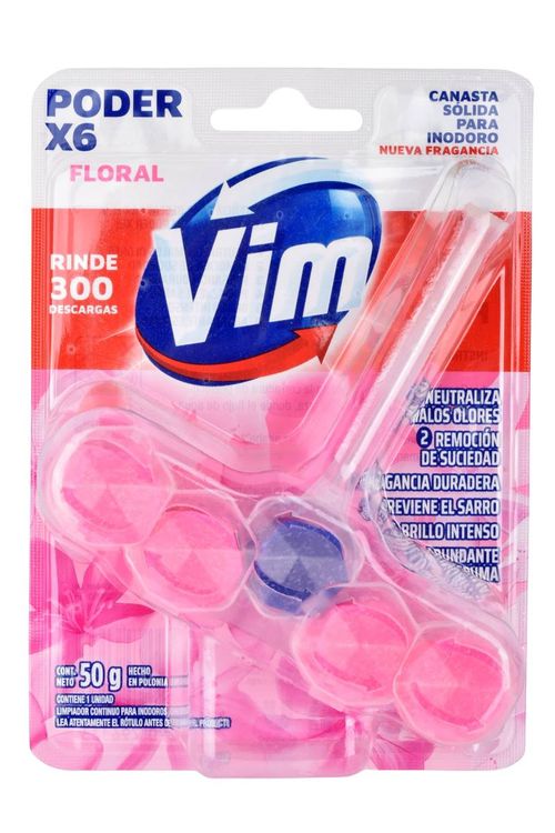 Canasta Sólida Vim RimBlock Poder Floral 50G 6Un