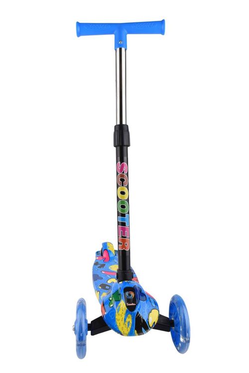 Monopatín con Luces Plegable Grafitti