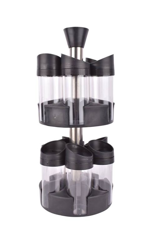 Especieros de Plásticos Base Giratorio 12Pz