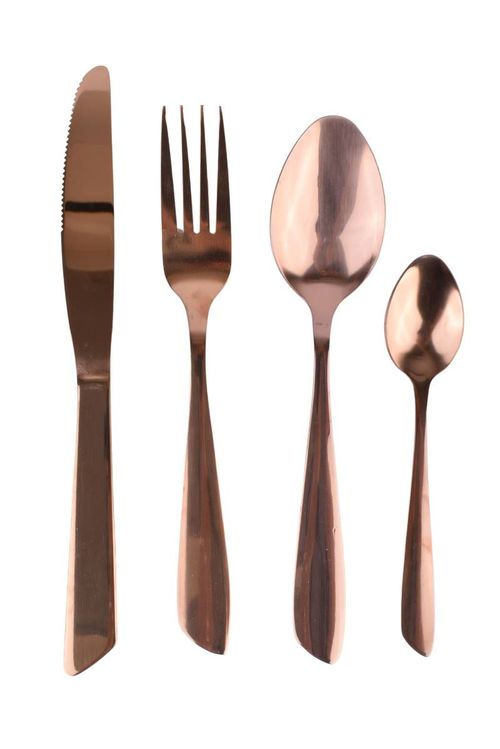 Juego de Cubiertos Dorado 24Pz