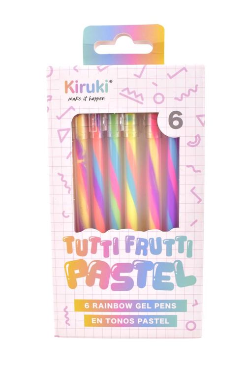 Roller Gel Kiruki Tutti Frutti Pastel 6Un
