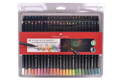 Lápices de Colores Faber Supersoft 50Pz