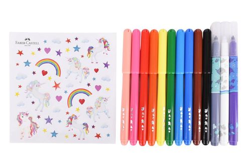 Marcador Faber Unicornio + 3MFun 10Pz