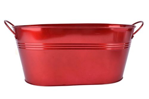 Balde Champagne Oval Rojo