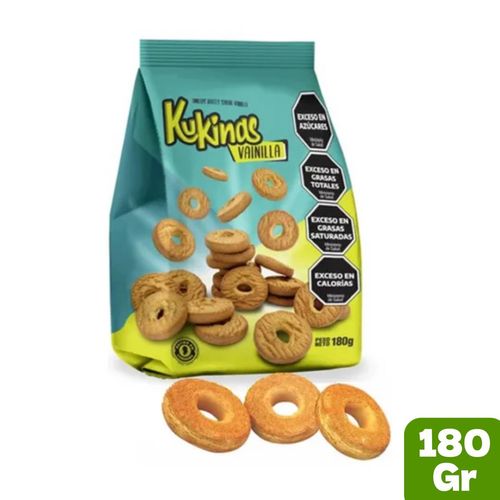 Galletas Kukinas Anillos de Vainilla 180G