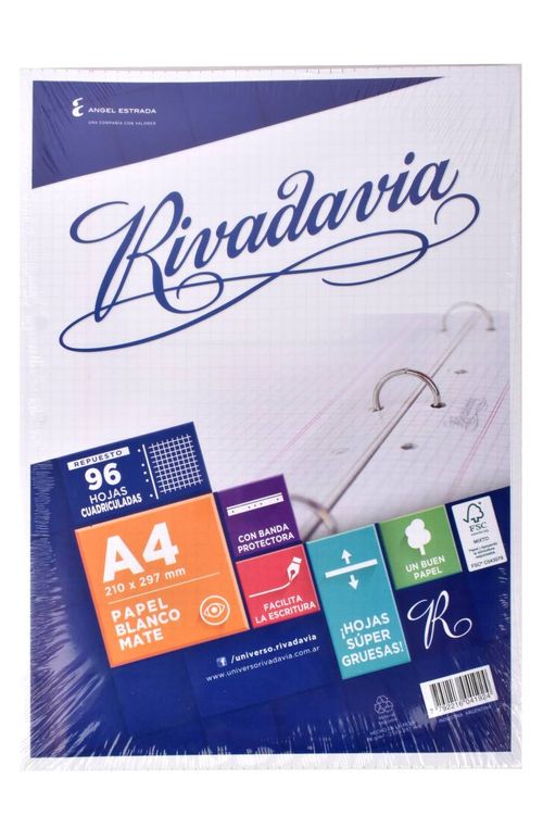 Repuesto A4 Rvd 96 Hj Cuadriculado