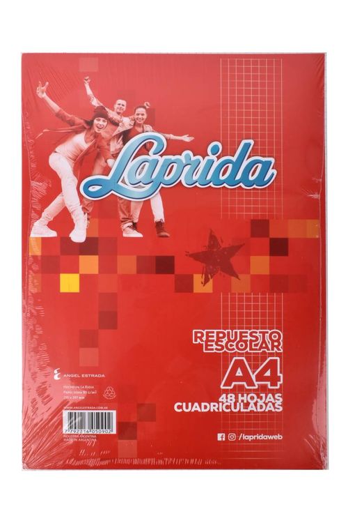 Repuesto A4 Laprida 48 Hj Cuadriculado