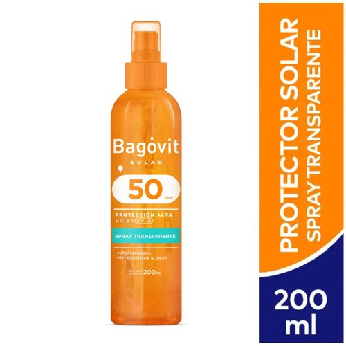 Protector Solar Bagóvit Spray FPS50 200ML