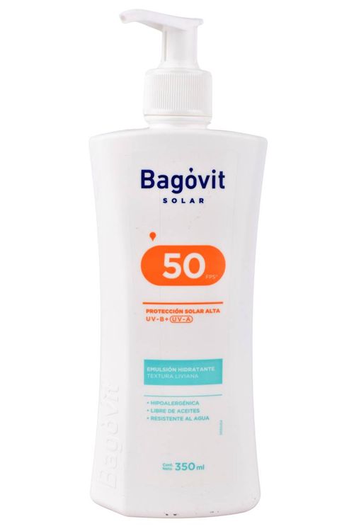 Protector Solar Bagóvit F50 Hidratante 350ML