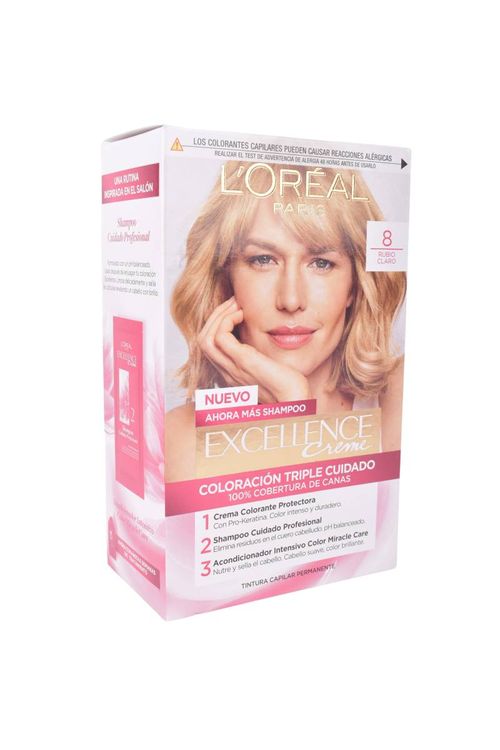 Tintura Excellence Kit 8 Rubio Claro