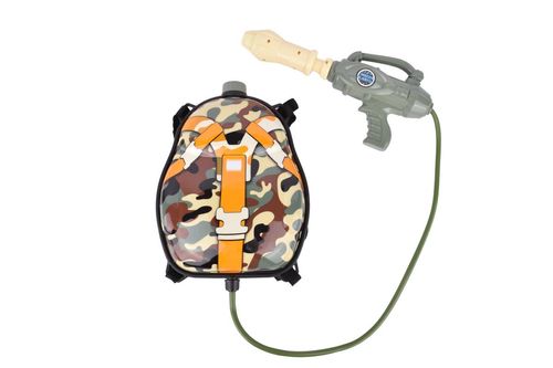 Pistola de Agua con Mochila Camuflada