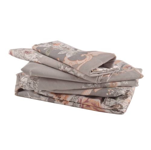 Juego de Sábanas Blanco Paris Estamp. 2 1/2Pl