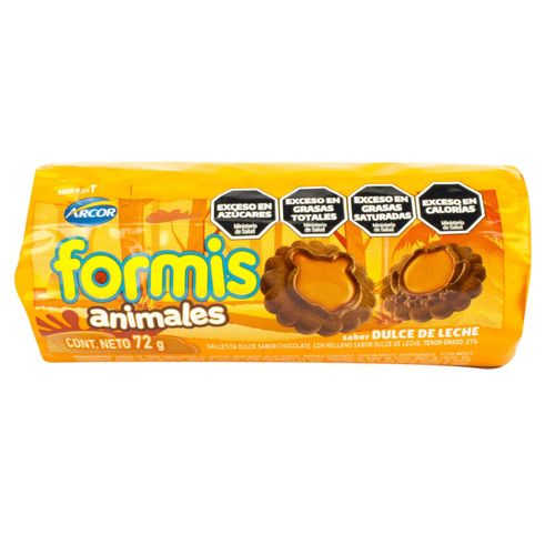 Galletas Formis Chocolate y Dulce de Leche 72G