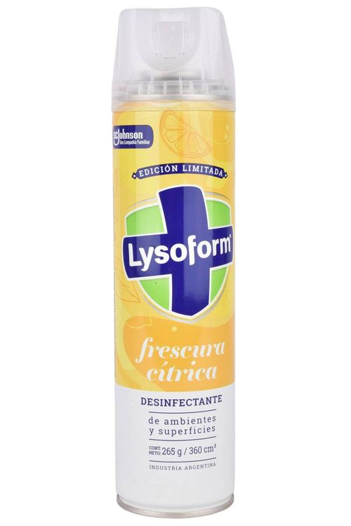 Desinfectante Lysoform Aero Frescura Cítrica 360ML
