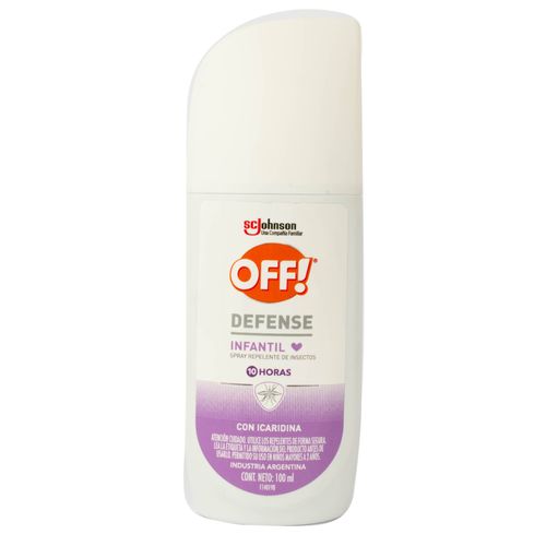 Repelente Off Spray Infantil Defense 100ML