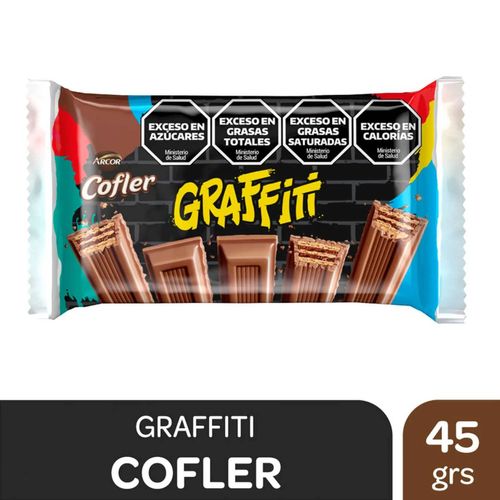 Chocolate Cofler Graffiti Negro 45G