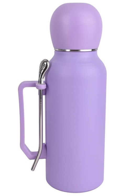 Termo Steel+Bombilla Colores Pastel 1300ML