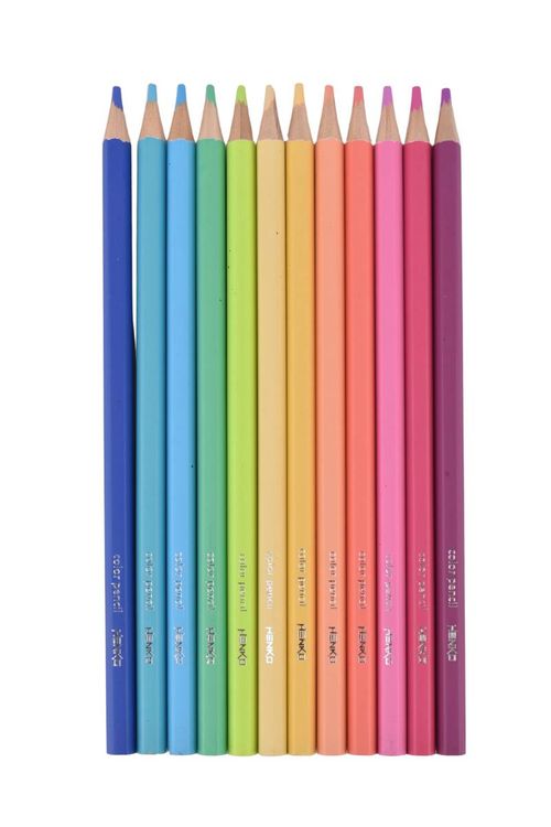 Lápices de Color Pastel Henko 12Un