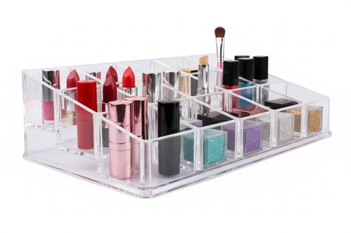 Organizador p/Maquillaje Acrílico 21x13x 6CM