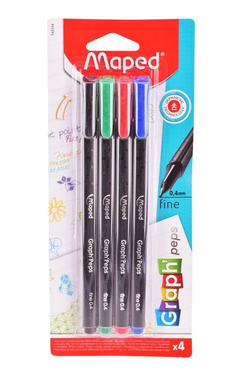 Microfibra Maped Graph PepsColores Clásicos 4Un